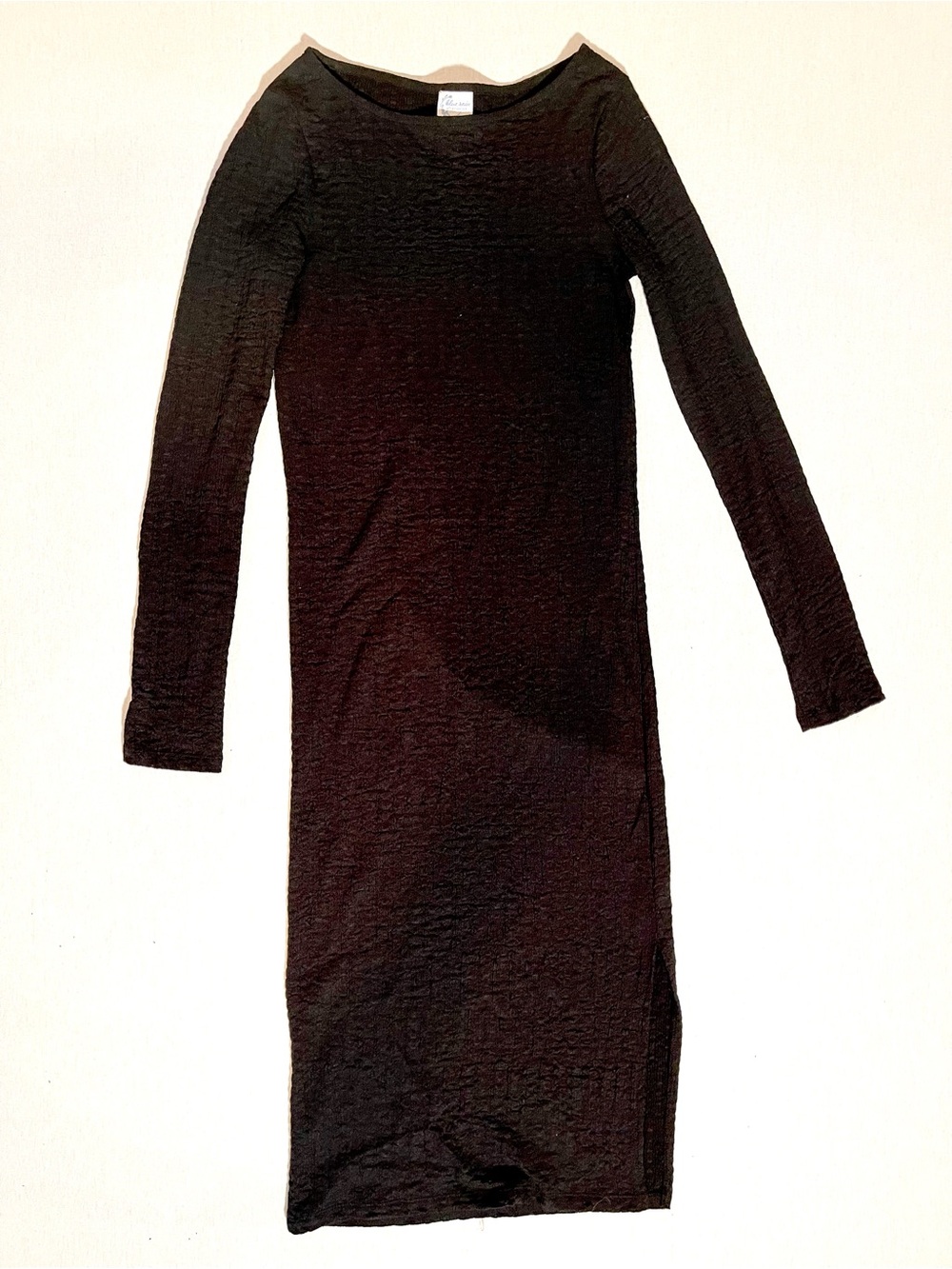 Blue Rain Francesca’s Black Long Sleeve Dress XS Stretch Minimalist